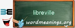 WordMeaning blackboard for libreville